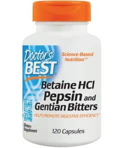 Betaine HCl Pepsin & Gentian Bitters - 120 caps