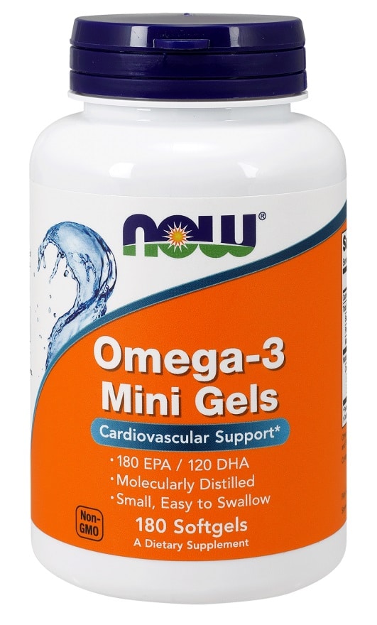 NOW Foods - Omega-3 malé kapsle
