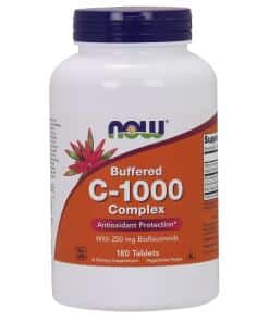 Vitamin C-1000 Complex - Buffered with 250mg Bioflavonoids - 180 tabs