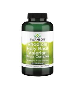 Rhodiola Holy Basil Valerian Stress Complex - 180 caps