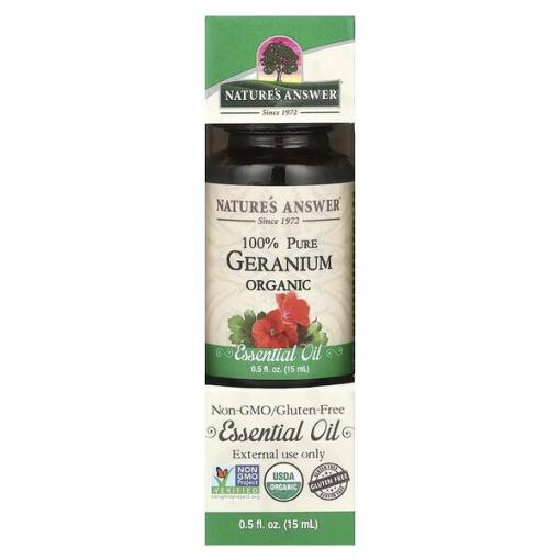 100% ren økologisk geranium æterisk olie - 15 ml