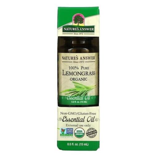 100% ren økologisk citrongræs æterisk olie - 15 ml