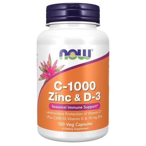 C-1000 med Zink & D3 - 100 vegetabilske kapsler