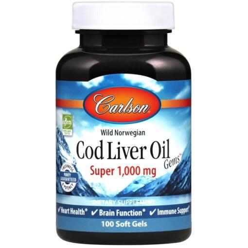 Wild Norwegian Cod Liver Oil Gems