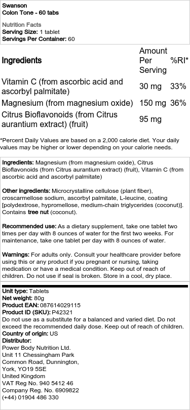 Colon Tone - 60 tablet - Obrázek 2