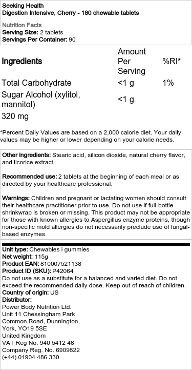 Kirsebær - 180 tyggetabletter