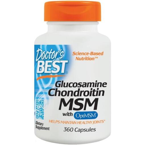 Glucosamin Chondroitin MSM med OptiMSM - 360 kapsler