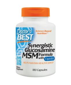 Synergistisk Glucosamin MSM formel med OptiMSM - 180 kapsler