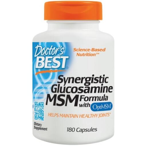Synergistisk Glucosamin MSM formel med OptiMSM - 180 kapsler