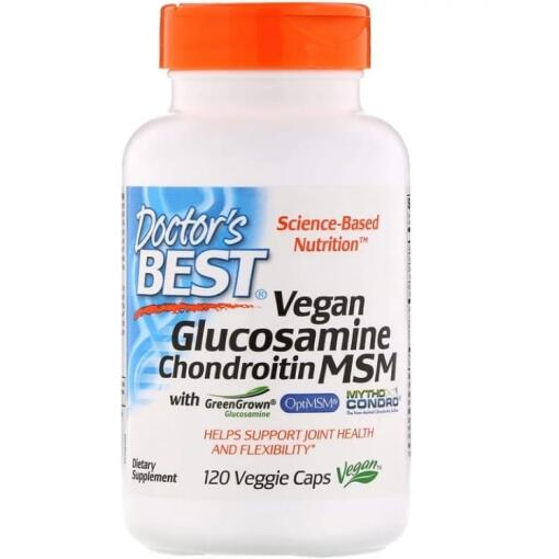 Vegansk Glucosamin & Chondroitin & MSM - 120 hættekapsler