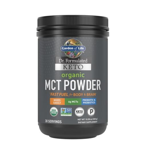 Dr. Formuleret Keto Økologisk MCT Pulver - 300 gram