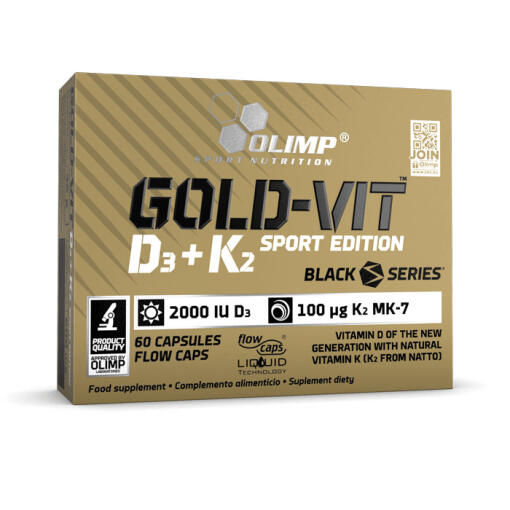 Guld Vit D3 + K2 Sport Edition - 60 kapsler