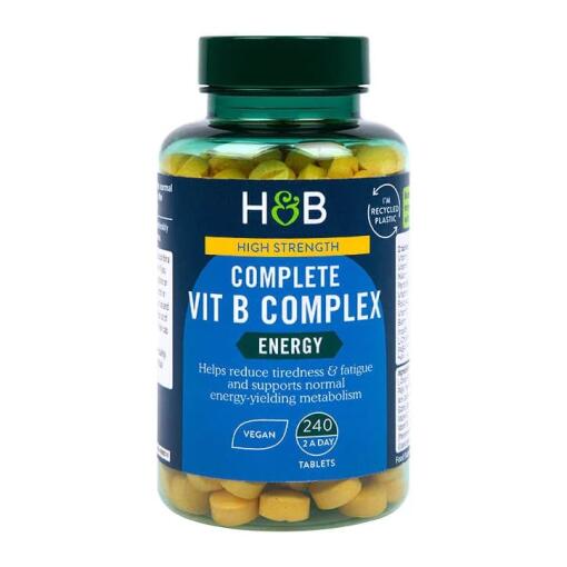 Højstyrke Komplet Vit B-Kompleks - 240 tabletter