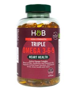 Højstyrke Triple Omega 3-6-9 - 120 kapsler