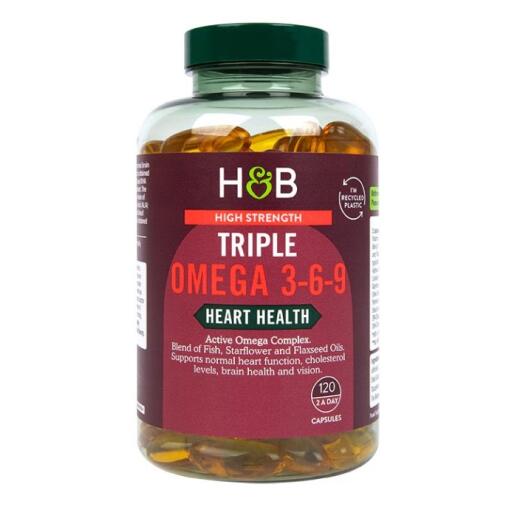 Højstyrke Triple Omega 3-6-9 - 120 kapsler