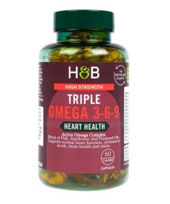 Højstyrke Triple Omega 3-6-9 - 60 kapsler