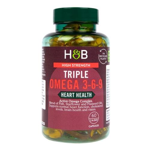 Højstyrke Triple Omega 3-6-9 - 60 kapsler