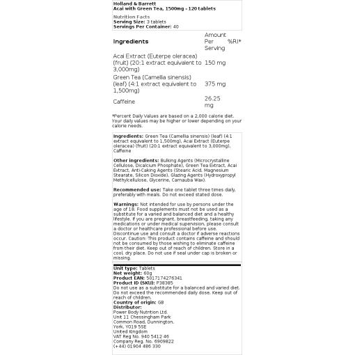 1500mg - 120 tabletter