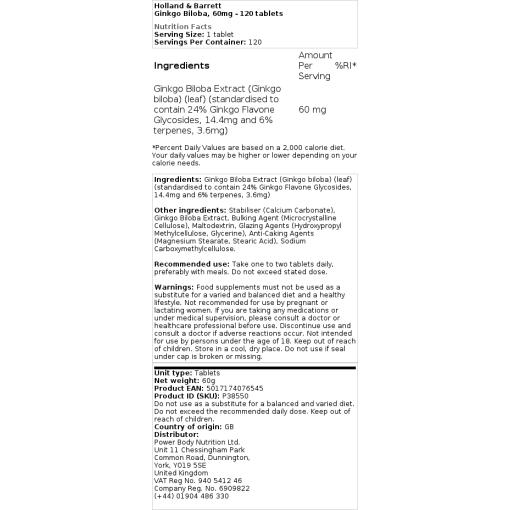 60mg - 120 tabletter