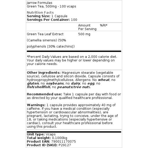 500mg - 100 hætteglas