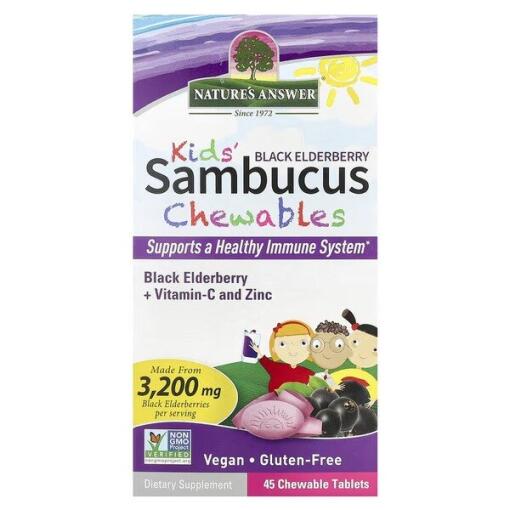 Børns Sambucus Tyggetabletter