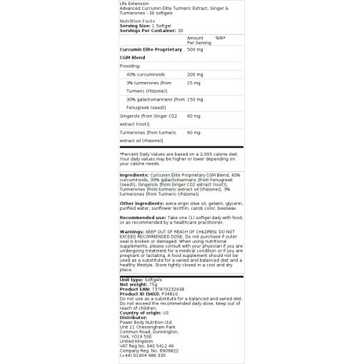 ingefær & Turmerones - 30 softgels