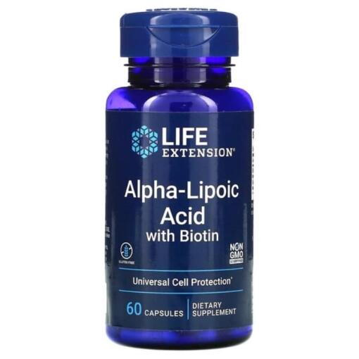Alpha-Liponsyre med biotin - 60 kapsler