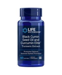 Sort spidskommenfrøolie og Curcumin Elite Gurkemejeekstrakt - 60 softgels