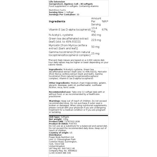 Ageless Cell - 30 softgels