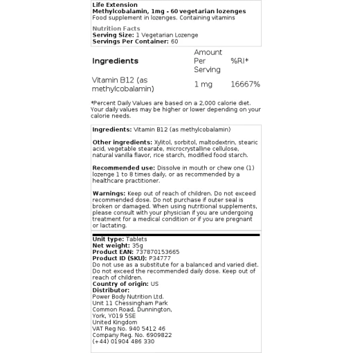 5mg - 60 vegetariske sugetabletter
