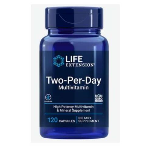 Multivitamin to gange om dagen - 120 kapsler