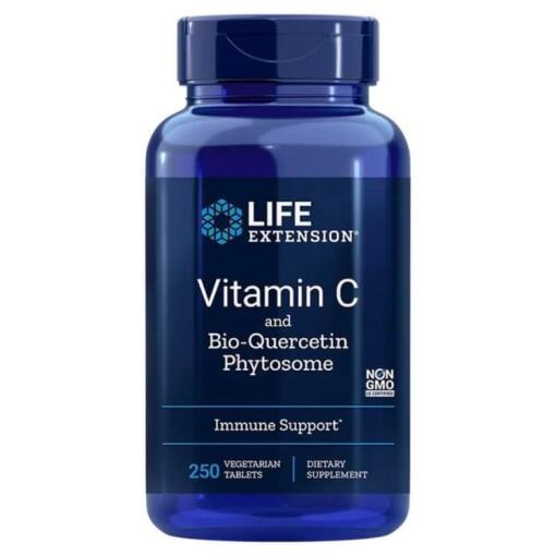 Vitamin C og Bio-Quercetin Phytosome - 250 vegetariske faner
