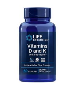 D- og K-vitaminer med havjod - 60 kapsler