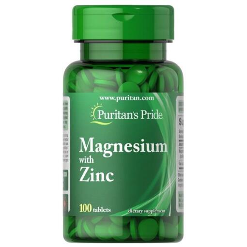 Magnesium med zink - 100 tabletter