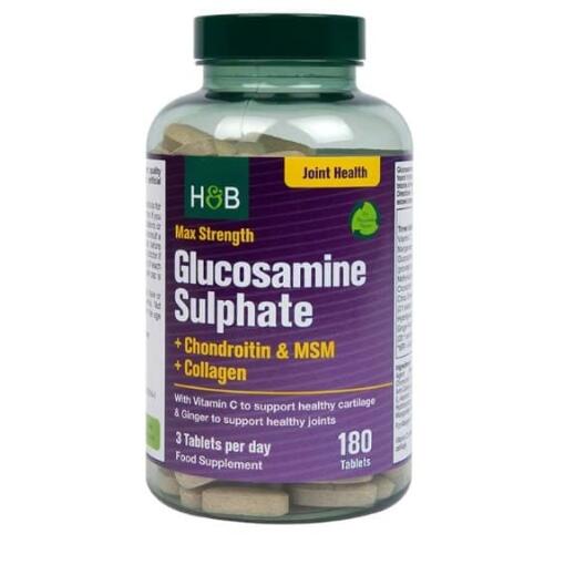 Maksimal styrke Glucosamin Sulfat + Chondroitin & MSM + Kollagen