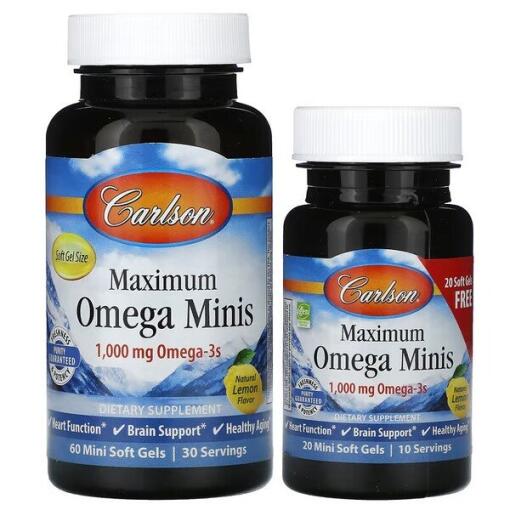 Maximum Omega Minis - 60 + 20 kapsler