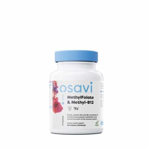 Methylfolat & Methyl-B12 - 120 veganske kapsler