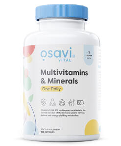 Multivitaminer & Mineraler Én Daglig - 120 kapsler