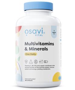 Multivitaminer & Mineraler Én Daglig - 180 kapsler