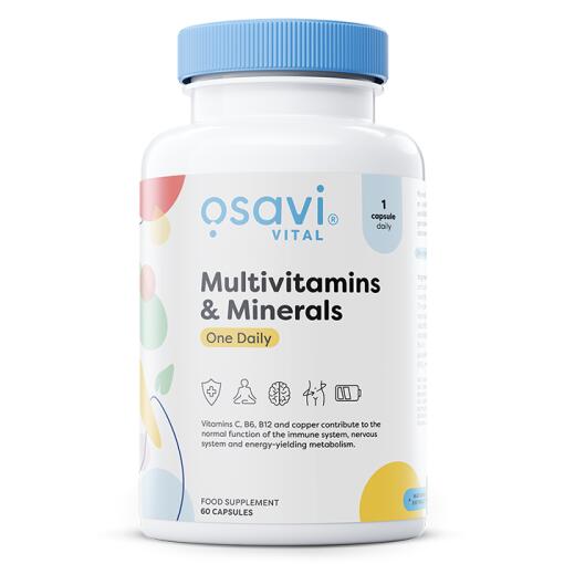 Multivitaminer & Mineraler Én Daglig - 60 kapsler