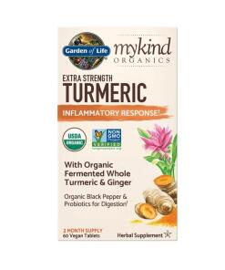 Mykind Organics Ekstra styrke gurkemeje - 60 veganske tabletter