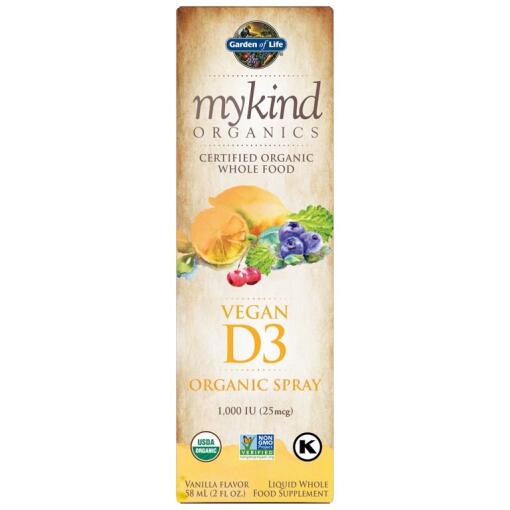 Mykind Organics Vegansk D3 Økologisk Spray