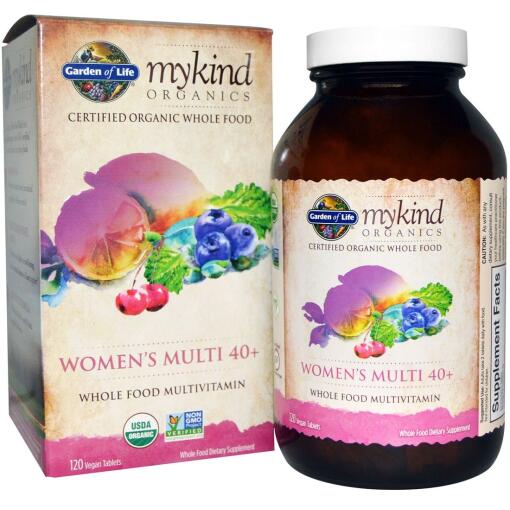 Mykind Organics Kvinders Multi 40+ - 120 veganske tabletter