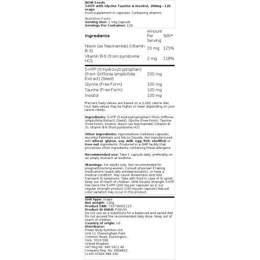 taurin og inositol
