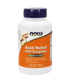Acid Relief med enzymer - 60 tyggetabletter
