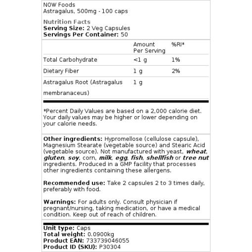 500 mg - 100 kapsler
