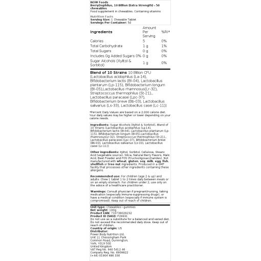 10 milliarder (ekstra styrke) - 50 tyggetabletter