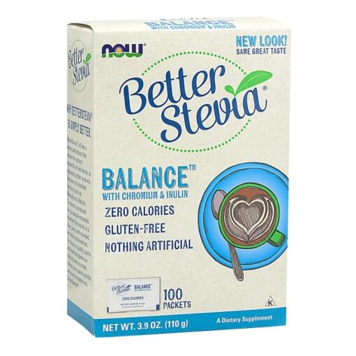 BetterStevia Balance med krom og inulin - 100 pakker