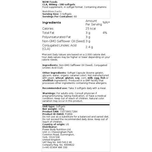 800mg - 180 softgels