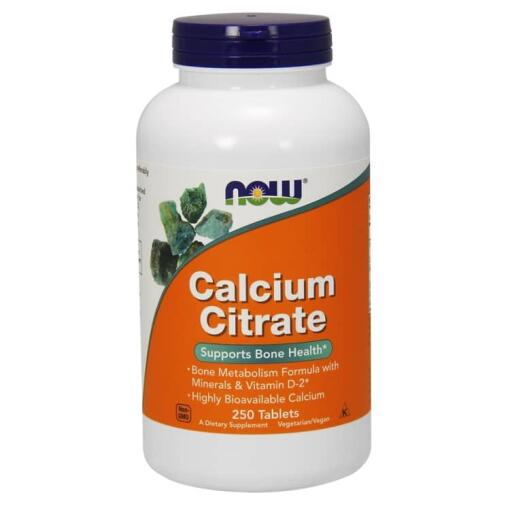 Calciumcitrat med mineraler og D-vitamin - 250 tabletter